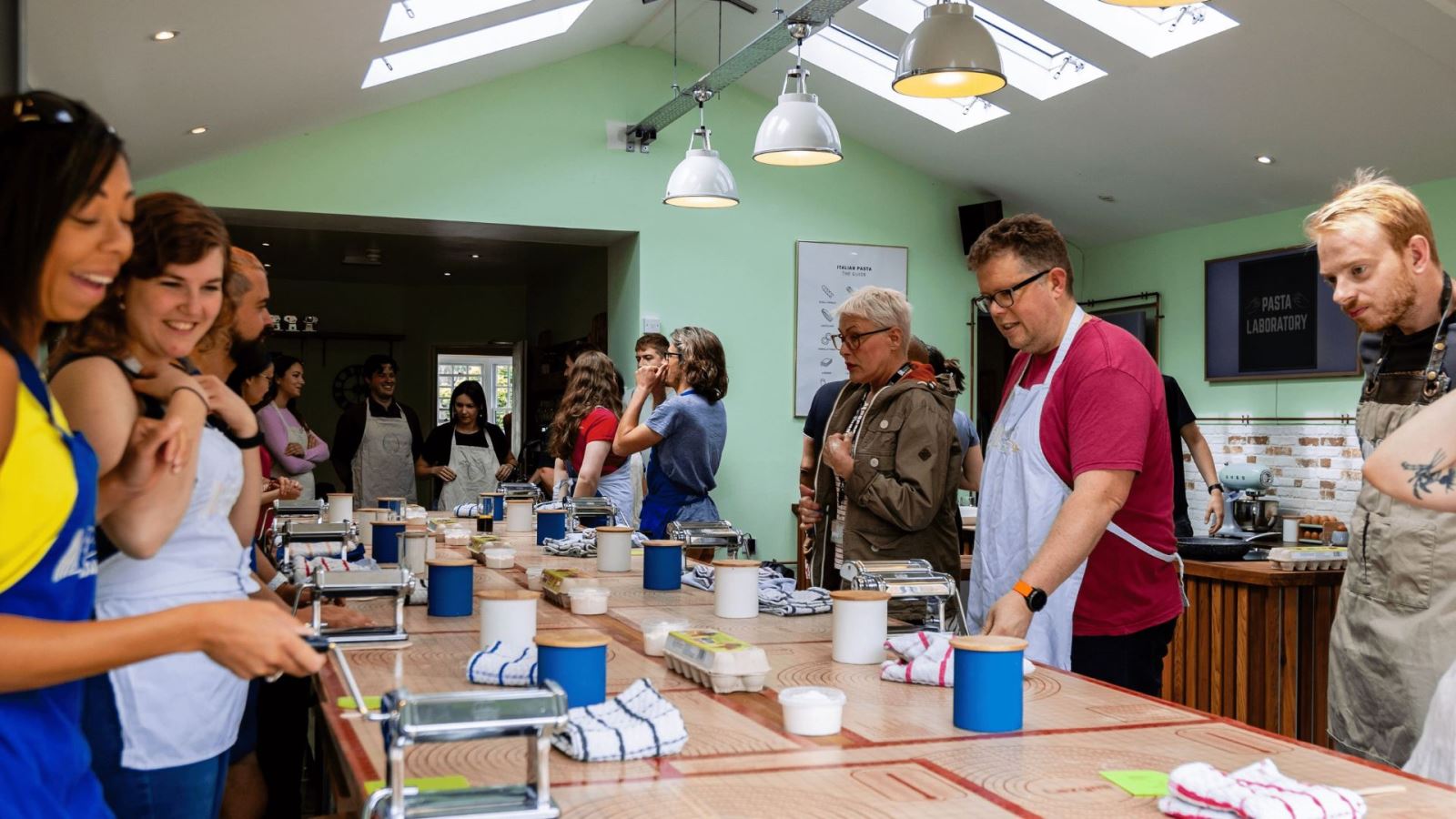 Group at cookery class